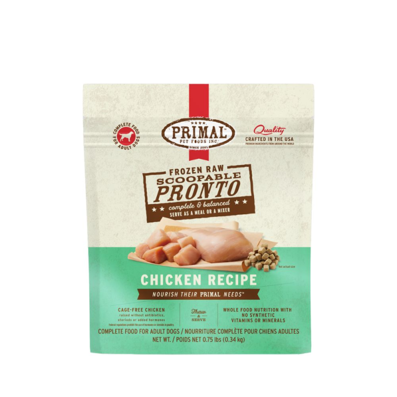 Primal Canine Raw Frozen Scoopable Pronto Chicken Recipe
