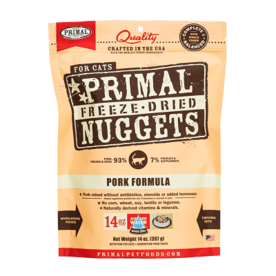 Primal Feline Freeze-Dried Nuggets Pork Formula