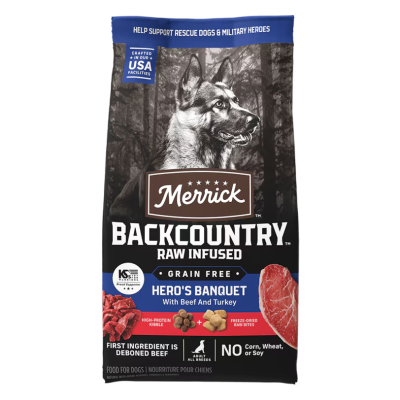 Merrick Backcountry Raw Infused Hero's Banquet Dry Dog Food