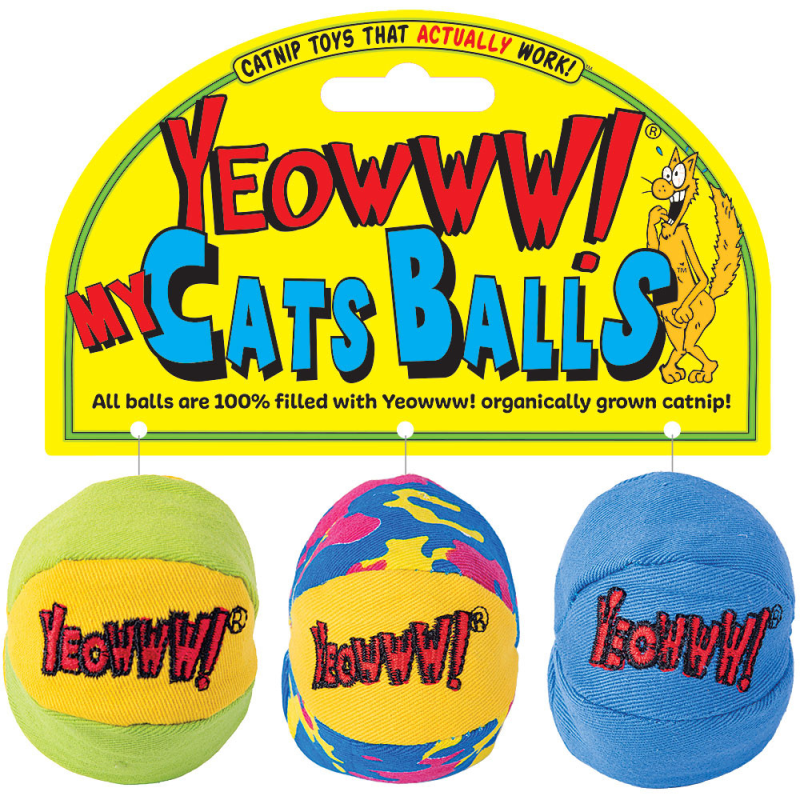 YEOWWW! My Cats Balls Catnip Toys