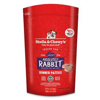 Stella & Chewy's Absolutely Rabbit Frozen Raw Dinner Patties for Dogs