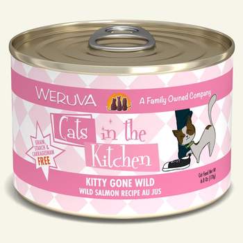 Weruva Cats in the Kitchen Kitty Gone Wild Wild Salmon Recipe Au Jus for Cats