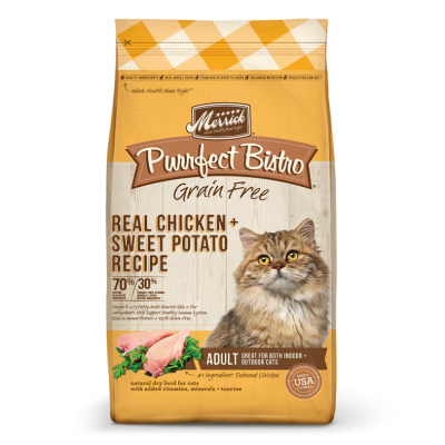 Merrick Purrfect Bistro Grain Free Real Chicken + Sweet Potato Recipe Dry Cat Food