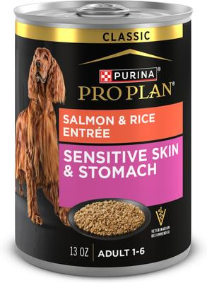 Purina Pro Plan Adult Sensitive Skin & Stomach Salmon & Rice Entrée Wet Dog Food