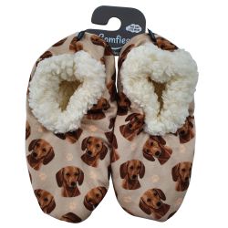 Comfies Pet Lover Slippers Dachshund (Red)