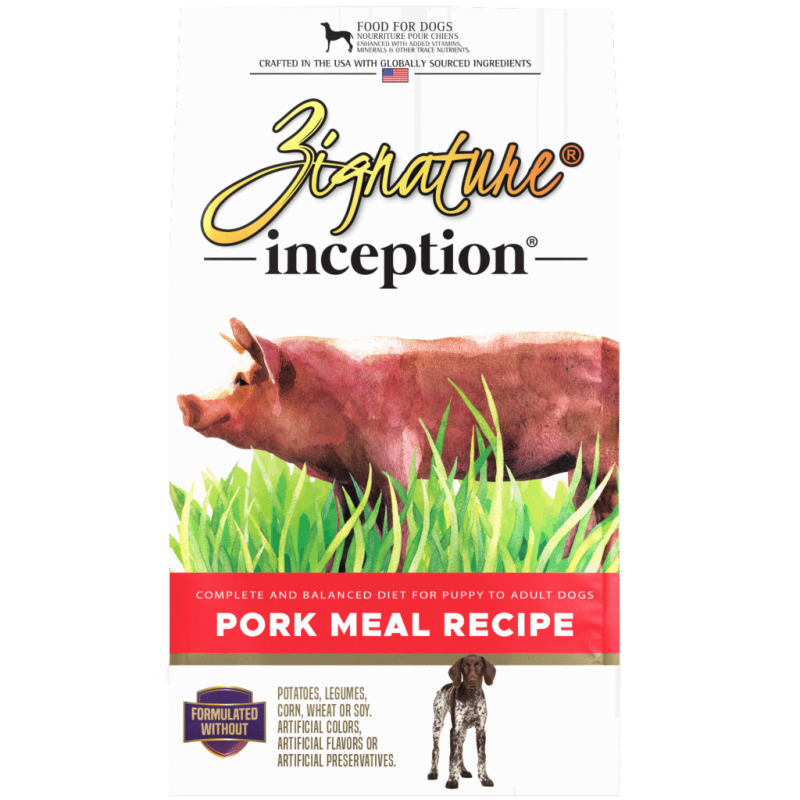Zignature Inception Pork Meal Recipe Dry Food for Dogs