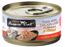 Fussie Cat Tuna with Chicken Liver Formula in Aspic
