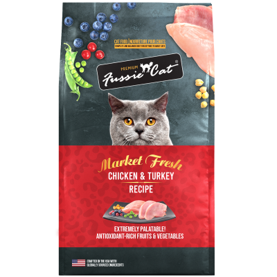 Fussie Cat Market Fresh Chicken & Turkey Meal Dry Cat Food