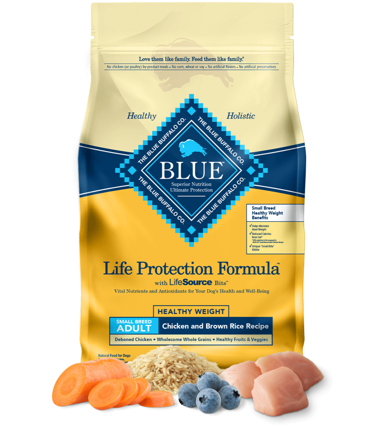 Blue Buffalo Life Protection Formula Small Breed Adult Healthy Weight Chicken & Brown Rice Recipe for Dogs