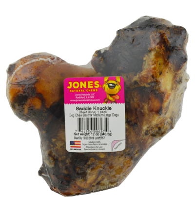 Jones Natural Chews Knuckle Saddle Beef Bone