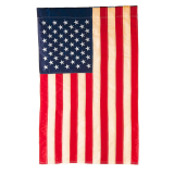 Evergreen Tea-Stained American Garden Flag