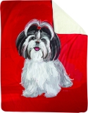 Fleece Throw-Shih Tzu