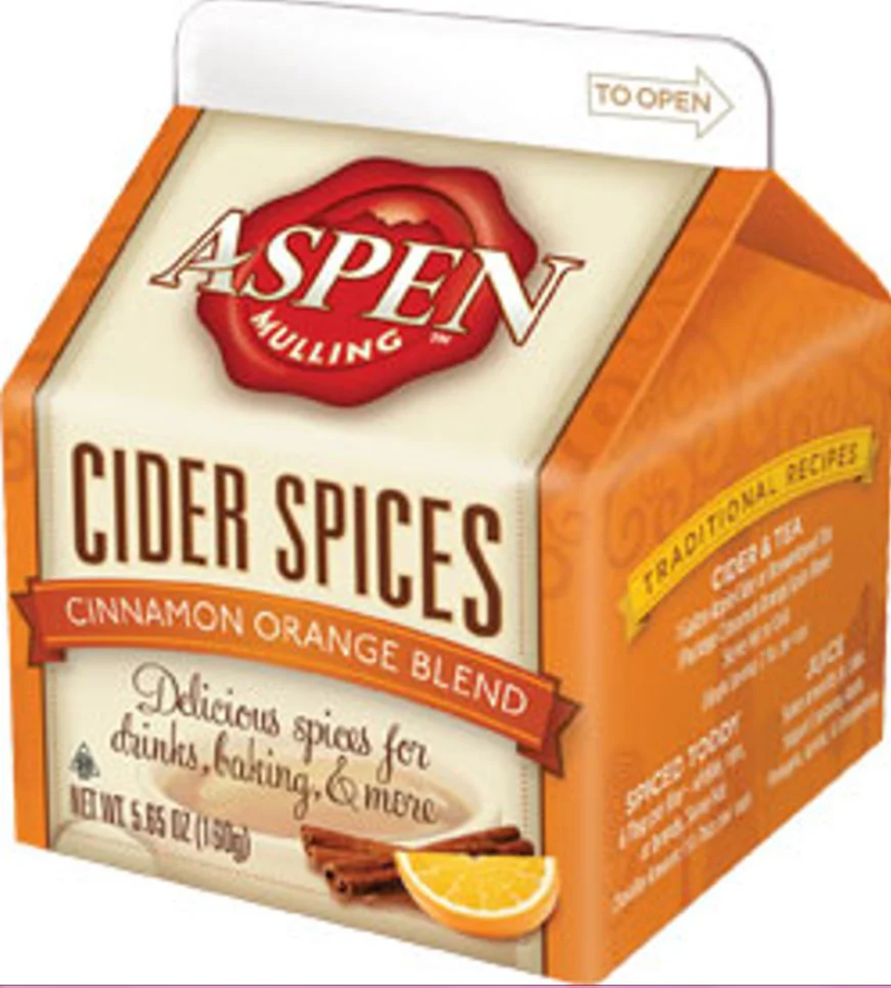 Aspen Mulling Naturally Flavored Cider Spices-Cinnamon Orange Spice Blend