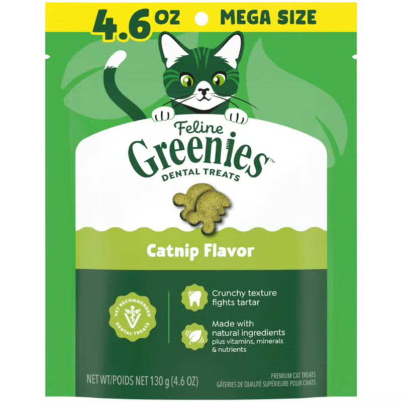 Feline Greenies Dental Cat Treats-Catnip