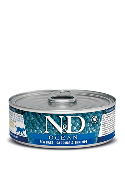 Farmina N&D Feline Sea Bass, Sardine, & Shrimp Adult Wet Food