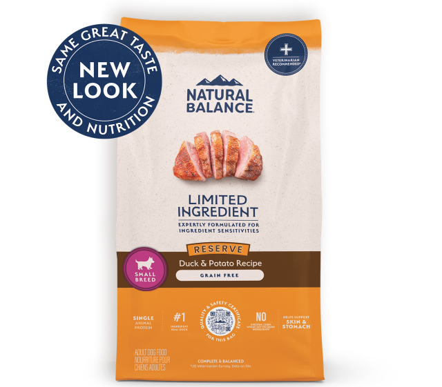 Natural Balance Limited Ingredient Reserve Grain Free Duck & Potato Recipe Small Breed Recipe Dry Dog Food