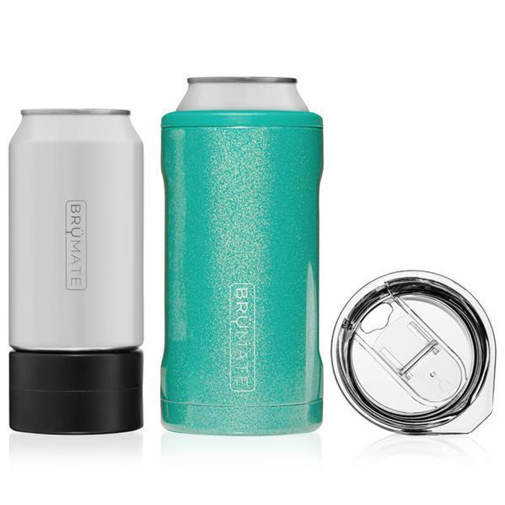 BrüMate Hopsulator Trio Can Cooler-Glitter Peacock