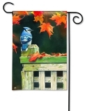 Magnet Works Autumn Blue Jay Fall Garden Flag