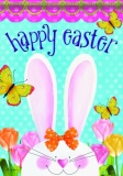 Carson Home Easter Bunny and Butterflies Garden Flag