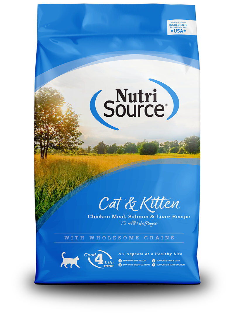 NutriSource® Cat & Kitten Chicken Meal, Salmon & Liver