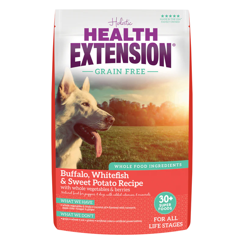 Health Extension Grain Free Buffalo, Whitefish & Sweet Potato Recipe