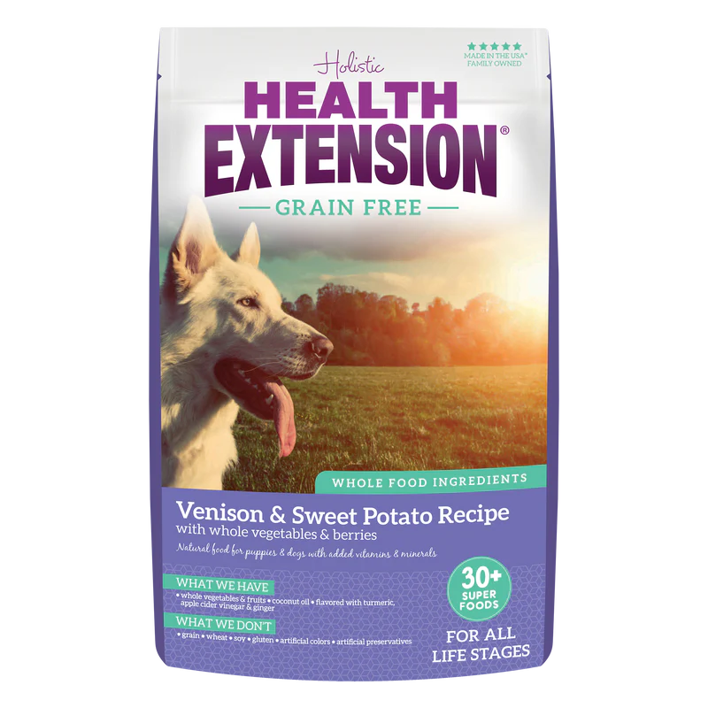 Health Extension Grain Free Venison & Sweet Potato Recipe