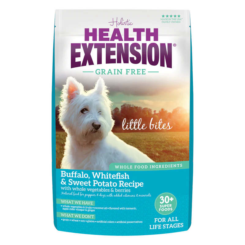 Health Extension Little Bites Grain Free Buffalo, Whitefish & Sweet Potato Recipe