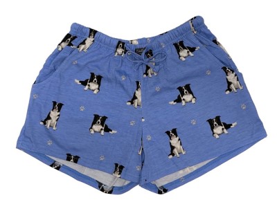 Comfies Dog Breed Lounge Shorts for Women-Border Collie