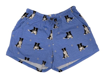 Comfies Dog Breed Lounge Shorts for Women-Border Collie