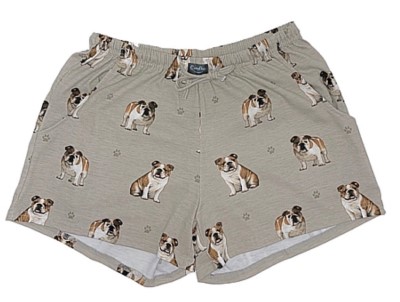 Comfies Dog Breed Lounge Shorts for Women-Bulldog