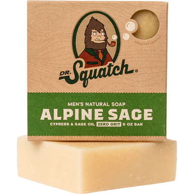Dr. Squatch Men's Natural Bar Soap-Alpine Sage