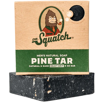 Dr. Squatch Men's Natural Bar Soap-Pine Tar