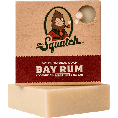 Dr. Squatch Men's Natural Bar Soap-Bay Rum