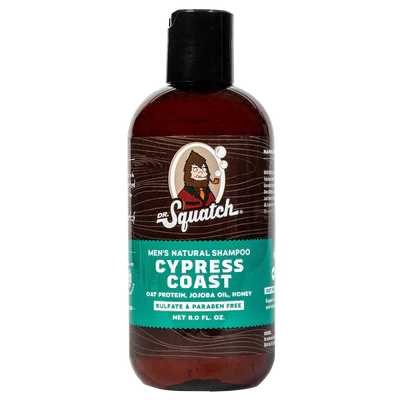Dr. Squatch Men's Natural Shampoo-Cypress Coast