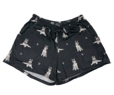 Comfies Dog Breed Lounge Shorts for Women-Siberian Husky