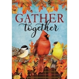 Carson Autumn Songbirds Fall Garden Flag