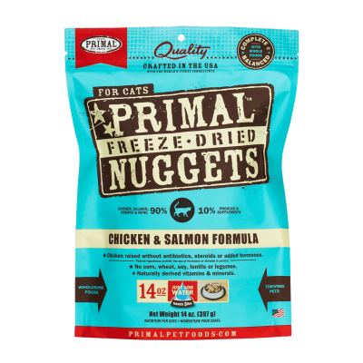 Primal Feline Freeze-Dried Nuggets Chicken & Salmon Formula