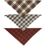 Holiday Plaid Pet Bandana Set