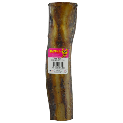 Jones Natural Chews 10-12" Rib Bone Beef Bone