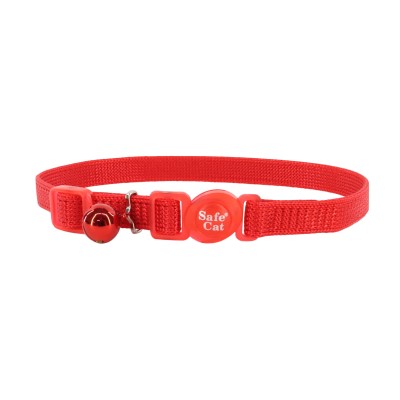 Safe Cat Adjustable Snag-Proof Breakaway Collar-Red