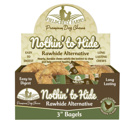 Nothin' to Hide 3" Bagel Dog Chew-Chicken