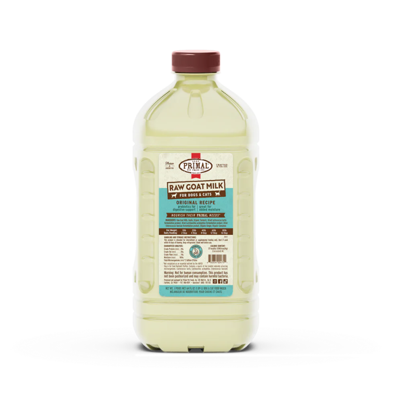 Primal Frozen Goat Milk for Dogs and Cats-Original Recipe