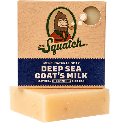 Dr. Squatch Men's Natural Bar Soap-Deep Sea Goat's Milk