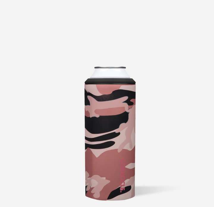 Corkcicle Slim Can Cooler-Rose Camo