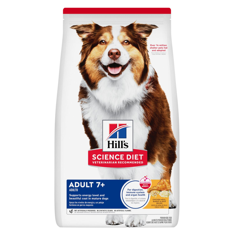 HIll's Science Diet Adult 7+ Chicken Meal, Barley & Rice Recipe Dog Food