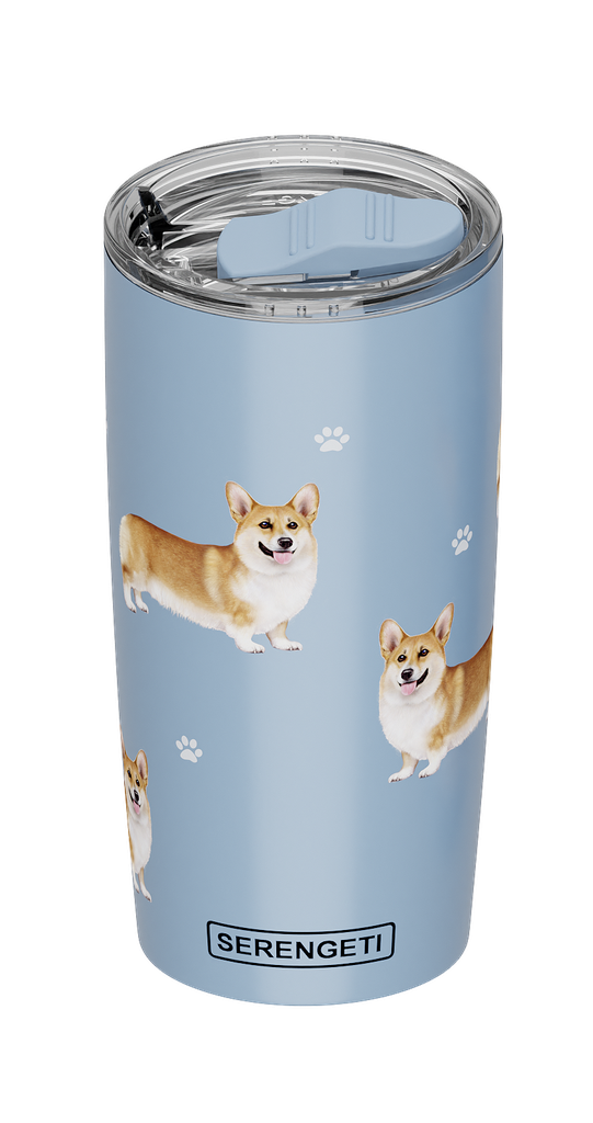 E&S Serengeti Ultimate Stainless Steel Tumbler-Welsh Corgi