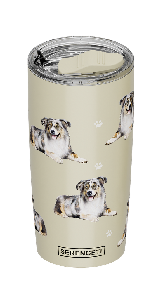 E&S Serengeti Ultimate Stainless Steel Tumbler-Australian Shepherd