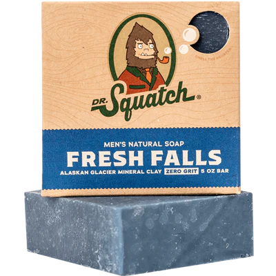 Dr. Squatch Men's Natural Bar Soap-Fresh Falls