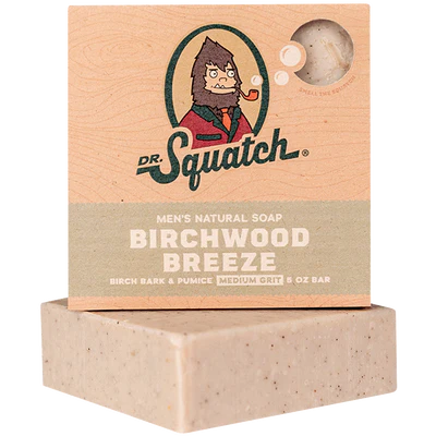 Dr. Squatch Men's Natural Bar Soap-Birchwood Breeze