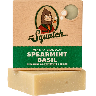 Dr. Squatch Men's Natural Bar Soap-Spearmint Basil